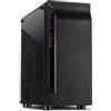 INTER-TECH Case Inter Tech A-3411 Creek Midi-Tower RGB Vetro Temperato Nero