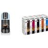 Caffitaly System - VOLTA S35 Macchina da Caffè Espresso a Sistema Chiuso per Capsule Originali R-Smart con Poggia Tazze, Celeste + Capsule Originali con Sistema R-smart, Variety Pack - 100 Capsule