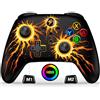 ALEEMTRY Switch Controller Wireless Controller Switch con RGB Joystick/Programmabile e Sync Tasti/1000mAh Controller Switch per Switch/Lite/OLED compatibile con Android/IOS/PC (Fiamme)