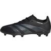 adidas Predator League J Football Boots Firm Ground, Unisex-Adulto, Core Black/Carbon/Gold Metallic, 33 EU