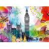 Ravensburger 12000309 - Cartolina di Londra - puzzle 500 pezzi - puzzle adulti e ragazzi da 12 anni, puzzle adulti citta Londra