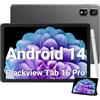 Blackview Tab 16 Pro Tablet 11 Pollici Android 14 24GB RAM+256GB ROM (2TB TF), 4G LTE + 5G WiFi Gemini AI, 1920 * 1200 120hz Display, T606 Octa-Core CPU, Widevine L1 Penna e Custodia Incluse
