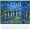 Declea Quadro su tela Notte Stellata sul Rodano di Vincent Van Gogh - Tributo d'autore Canvas Arte Moderna Stampa su tela