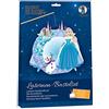 URSUS Lanterne - Set bricolage Principessa del ghiaccio, lanterne, carta da 220 g/m², carta trasparente 115 g/m², 2 fogli fustellati, staffa per il portalampra, lanterne, asta di legno, accessori