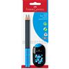 FABER-CASTELL 183587 - Matita Grip 2001 Two Tone, con 2 matite e 1 doppia temperamatite con gomma, 4 colori assortiti (non è possibile scegliere la scelta)