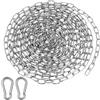 SZZHIYONG Catena in Acciaio Inossidabile, 5 M Maglie a Catena per Carichi Pesanti, Catena di Sicurezza in Metallo, 1,5 mm Catene a Maglie Saldate per Recinzione Cancello Porta Bici Altalena Bicicletta