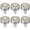 PATIKIL 19mm Rulli per Cassetti, Set di 6 Ruote di Ricambio per Pulegge dei Cassetti, Passo 4mm, Bianco
