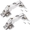 SOTECH 2 pezzi Cerniere grandangolari T52 Battuta centrale 165° Cerniera a scodellino grandangolare Soft-Close incl. piastra di montaggio