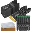 Aozzy Set di 50 lame per sega multitool per legno, 5 lame oscillanti multitool Titanium, strumento multifunzione oscillante compatibile con Fein Multimaster Porter Rockwell Cable Bosch