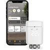 Eve Thermo (Apple Home) - valvola termosifone intelligente con display a LED, controllo automatico della temperatura, senza gateway, controlli touch integrati, Bluetooth/Thread