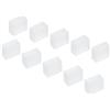 YOKIVE 60pz Silicone Tappi, LED Tubo Striscia Estremità Tappo Copertura Impermeabile con 2 Fori, Ottimo per Ufficio, Casa (Bianco, Adatto per 3528/2835/3014 8 mm Striscia Larga )