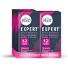 Veet Expert Strisce Depilatorie Gambe e Corpo, Ceretta per Pelli Normali con Burro di Karitè, Dermatologicamente Testate, 3 confezioni da 6x2 strisce