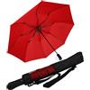 iX-brella Ombrello tascabile XXL 124 cm in fibra di vetro con sistema automatico, rosso scuro, 124 cm, Ombrello tascabile XXL