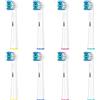 Rebeool Testine compatibile con Braun Oral B Vitality Pro, Smart 4 4500, Pro 3 3500, Vitality 100, Genius X, 8 Pezz Ricambi Testine per Oral B Spazzolino Elettrico, Bianco