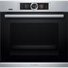 Bosch PRONTA CONSEGNA - SPEDIZIONE IMMEDIATA Forno da Incasso Multifunzione Elettrico Pirolitico con Vapore Inox Vetro Nero Serie 8 Bosch HRG6769S6