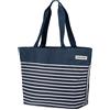 anndora - Borsa shopper da donna, 17 litri, colori assortiti, Blu, bianco, blu navy., m