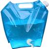 Generic Taniche Pieghevoli Portatili per Acqua, 5L/10L Contenitori Pieghevoli per Acqua Senza BPA, Borsa per la conservazione 'Acqua Trasparente per Uso Alimentare per l'escursionismo in Campeggio