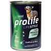 Prolife Lifestyle Light Merluzzo Fresco Con Riso Cibo Umido Per Cani Adulti Taglia Media/Grande Lattina 400g