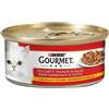 Gourmet Red Tocchetti e Trancetti per Gatto da 195 gr Gusto Tocchetti Pollo e Tacchino