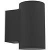 Eglo Luce a LED per esterni Izzalini, lampada a muro con illuminazione sotto, in metallo nero, lampada esterna con lampadine GU10, IP54