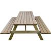 Fercasa - tavolo leg.picnic c/panche 180X170X70