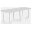 SAVINO FILIPPO Tavolo tavolino rettangolare grande in resina di plastica bianco da giardino esterno balcone terrazzo