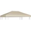 VIDAXL Copertura Superiore per Gazebo 310 g/m² 4x3m Beige