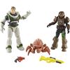 Mattel Buzz LightyearLa vera storia di Buzz Difensori della Base personaggi e accessori, altezza 12,7 cm, 2 action figure, insetto e strumenti, Giocattolo per Bambini 3+ Anni, HHY15 [Esclusivo Amazon]