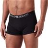 Emporio Armani Stretch Cotton Superfine Cotton Trunk, Boxer Uomo, Nero (Black), S