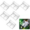 Tokaneit Clip di Copertura in Vetro per Acquari,Staffa per Coperchio per Acquario,Clip per Supporto per Acquario,Supporto per Coperchi Acquari in Acrilico Trasparente,Supporti in Acrilico 6 Pezzi 6mm Tokaneit