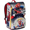 Spiderman Seven Marvel Spider-Man - Zaino Estensibile per Scuola Elementare, Doppio Scomparto