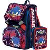 Sonic the Hedgehog Seven Sonic Prime - Schoolpack Zaino Scuola Elementare + Astuccio 3 scomparti riempito