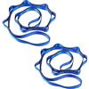 HexinYigjly 2 PSC Daisy Chains, 110cm Cinghia di Prolunga per Amaca Yoga, Corda de Arrampicata Sling Regolabile, Extension Straps per Stretching, Pilates, Fitness, Esercizio Estendere Cinghia-blu