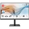 MSI MONITOR 27 LED IPS 16:9 2560X1440, 1MS 100HZ, 400CDM, PIVOT, DP/HDMI, USB-C, MULTIMEDIALE, DEMO PROGRAM MSI