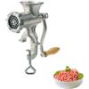 Westmark Tritacarne con disco perforato, Con imbuti per salsicce e inserto per pasta frolla, Supporto a morsetto da tavolo, Dimensione 5, Acciaio fuso stagnato, Argento, 97502260