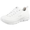 Skechers Arch Fit - Citi Drive, Scarpe da Ginnastica Donna, Bianco White Leather Silver White Trim, 35 EU