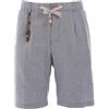 Yes Zee Bermuda 03961 P783/PO00 Tg.34 col. 2713 Mille Righe Lino/Cotone Jeans