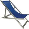 BUD Sdraio Mare Alluminio reclinabile richiudibile piscina giardino Lido Spiaggia colore blu