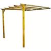 FAR Gazebo pergola pergolato addossata a muro parete 3x2,8 mt legno giardino 171Z