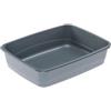 Ferplast Lettiera Gatto, Toilette per Gatti Grandi, in Plastica con Bordi Alti, Facile e Veloce da Pulire L 46,5 x W 35,5 x H 11,5 cm, Vari Colori