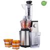 H.KOENIG - Gsx24 Estrattore Di Succo, 3 Filtri Per Succo, 50 Giri-min, Tubo Extra Large, Spremitura Lenta, Acciaio Inox, Bpa Free 1l, 400w