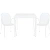 MIlani Home INDEX - set tavolo in alluminio cm 80 x 80 x 73h con 2 poltrone Maris