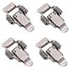 leyomgamz 4 clip a pressione in acciaio inox con sgancio rapido, per catenacci, armadi e cassetti