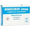 CRINOS Simecrin 40 Mg Simeticone Meteorismo 50 Compresse Masticabili