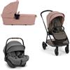 Nuna - Trio Triv Next + Navicella Foldable + Seggiolino Auto Arra Next Isize Rose Con Seggiolino Auto Granite