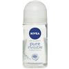 NIVEA Deodorante roll-on da donna, Pure Invisible, anti-perspiante, confezione da 3 (3 x 50 ml)
