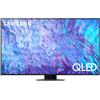 Samsung Series 8 TV QE55Q80CATXZT QLED 4K, Smart 55" Processore Neural Quantum Dolby Atmos e OTS Lite, Carbon Silver 2023