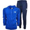 Diadora Tracksuit HD FZ Core Tuta con Cappuccio ed allaciatura Full Zip, Lapis Blue, Regular Uomo