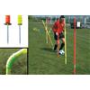 (07) 5 PALI SLALOM SNODATI Ø 25 MM COLORE GIALLO SCEGLI IL PUNTALE