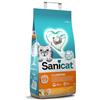 Sanicat Clumping, Lettiera agglomerante per gatti, con Fragranza Vaniglia e Mandarino, 8 L